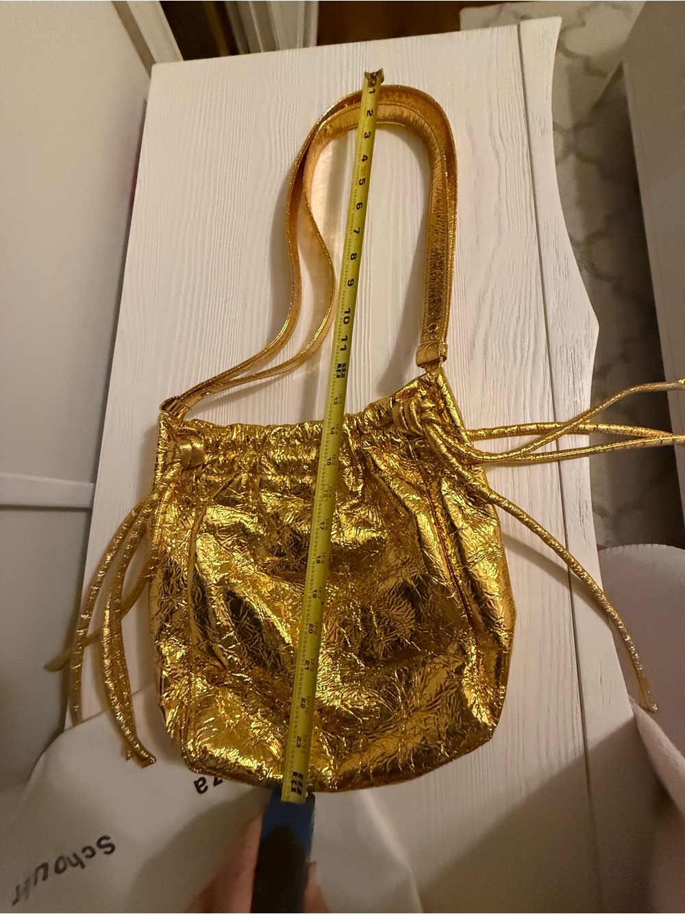 Proenza Schouler Metallic Gold Shoulder Bag - Picture 8 of 9